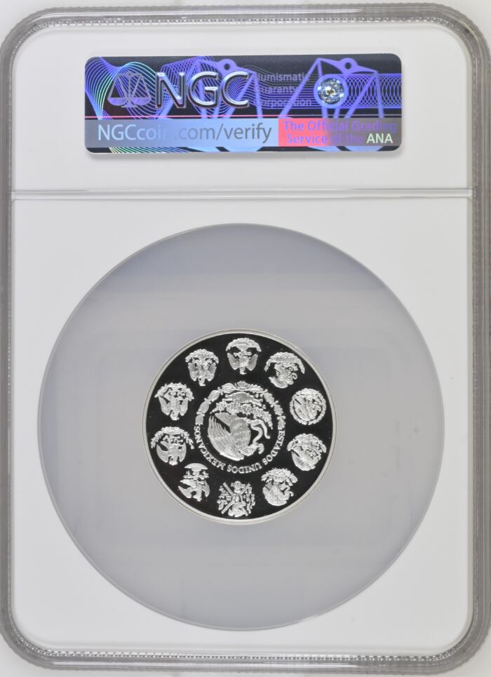 Modern Silver & Minors 2 Onza 1999 Mo NGC PF68 Ultra Cameo 0141184Modern Silver & Minors 2 Onza 1999 Mo NGC PF68 Ultra Cameo 0141184 - Image 2