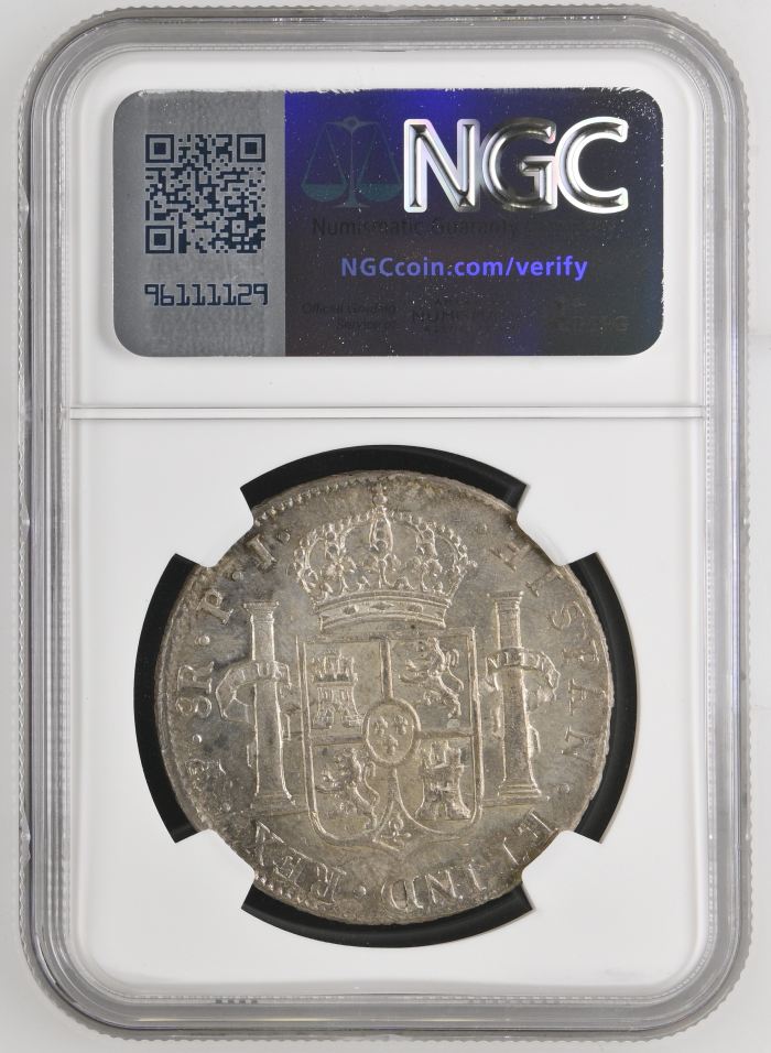 Bolivia 8 Reales 1817 Pts PJ NGC AU58 0141677Bolivia 8 Reales 1817 Pts PJ NGC AU58 0141677 - Image 2