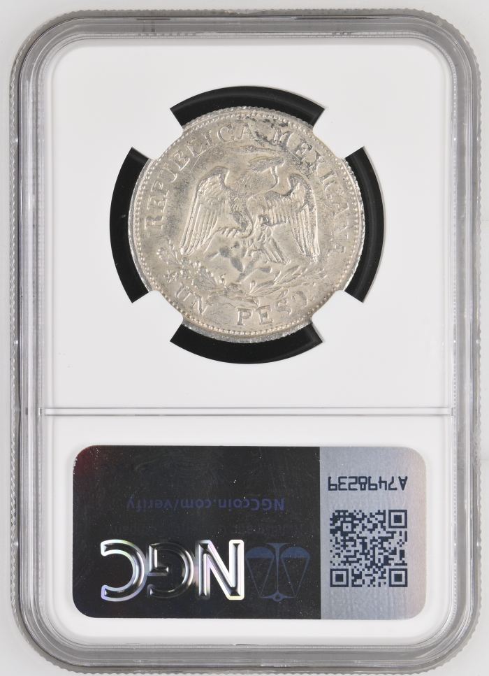 Guerrero Peso 1915 Guerrero/Taxco NGC MS62 0141815Guerrero Peso 1915 Guerrero/Taxco NGC MS62 0141815 - Image 2