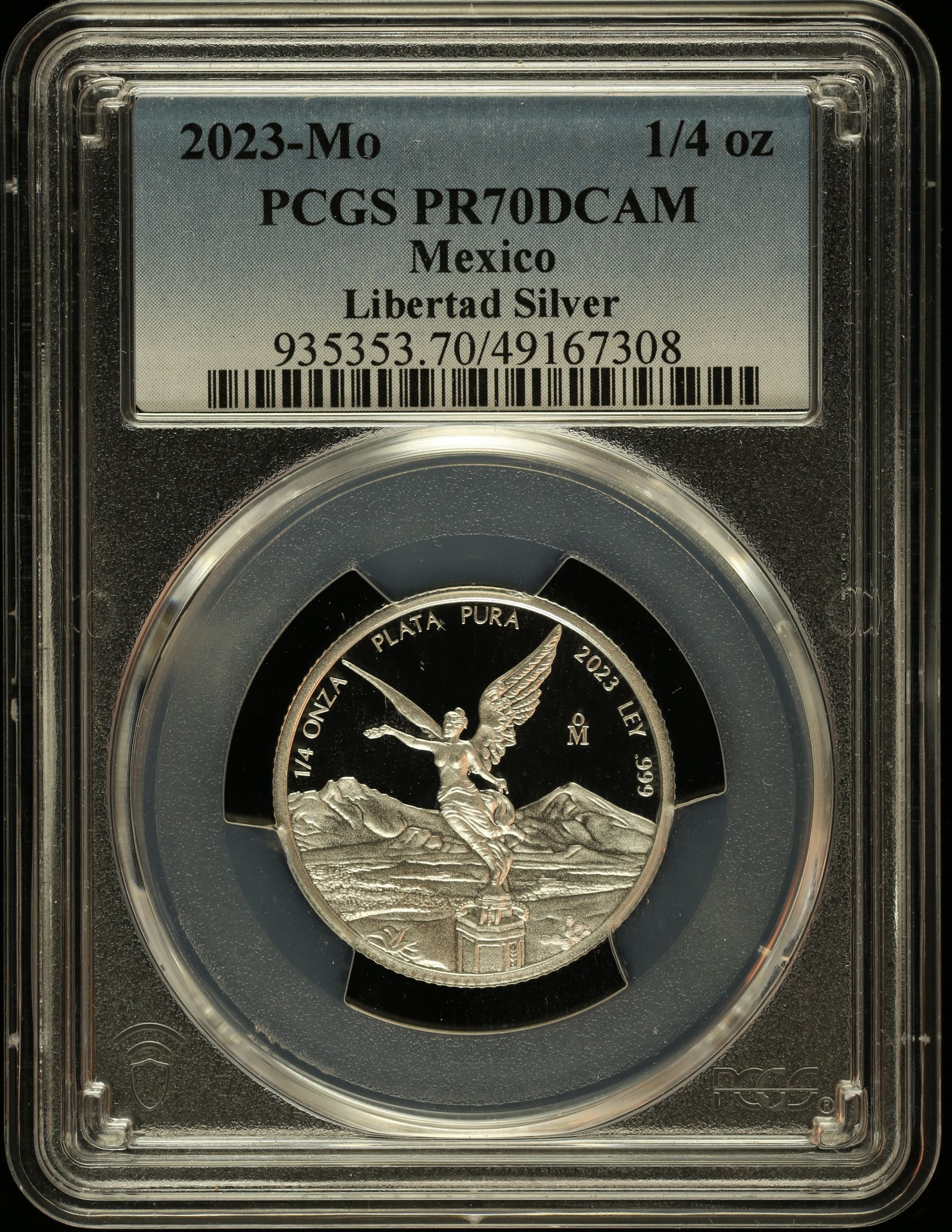 Modern Silver & Minors 1/4 Onza 2023 Mo PCGS PR70DCAM 0141305