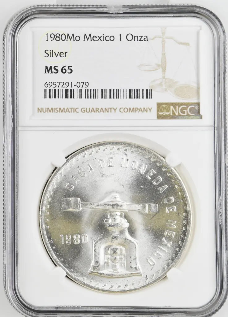 Modern Silver & Minors Onza 1980 Mo NGC MS65 0142034