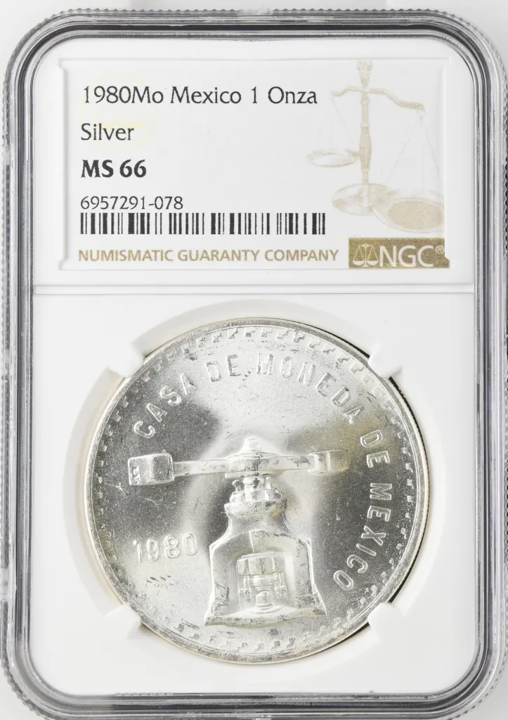 Modern Silver & Minors Onza 1980 Mo NGC MS66 0142042