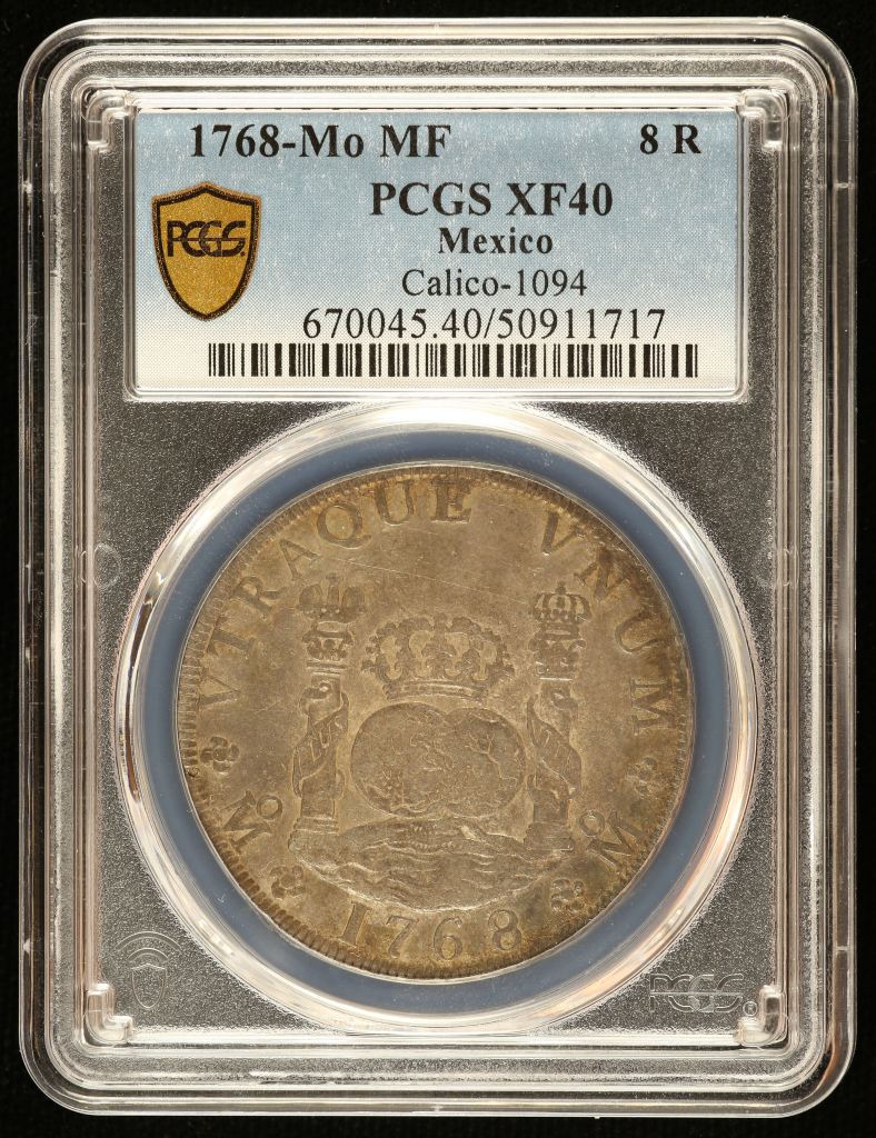 Colonial Silver & Minors 8 Reales 1768 Mo MF PCGS XF40 0142515