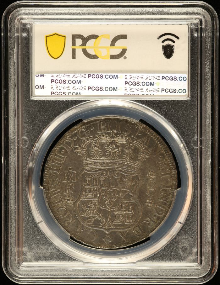 Colonial Silver & Minors 8 Reales 1769 Mo MF PCGS AU53 Calico-1095 0142514Colonial Silver & Minors 8 Reales 1769 Mo MF PCGS AU53 Calico-1095 0142514 - Image 2