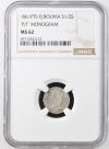 Bolivia 1/2 Sol 1861 Pts FJ NGC MS62 0142651
