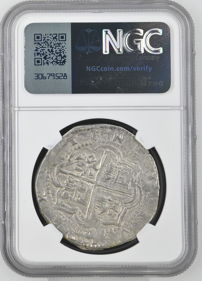 Bolivia 8 Reales (1578-95) P B NGC AU55 0142653Bolivia 8 Reales (1578-95) P B NGC AU55 0142653 - Image 2