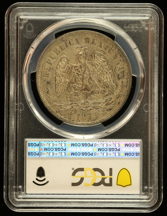 Republic Silver & Minors Peso 1873 Mo M PCGS MS61 KM-408.5 0142663