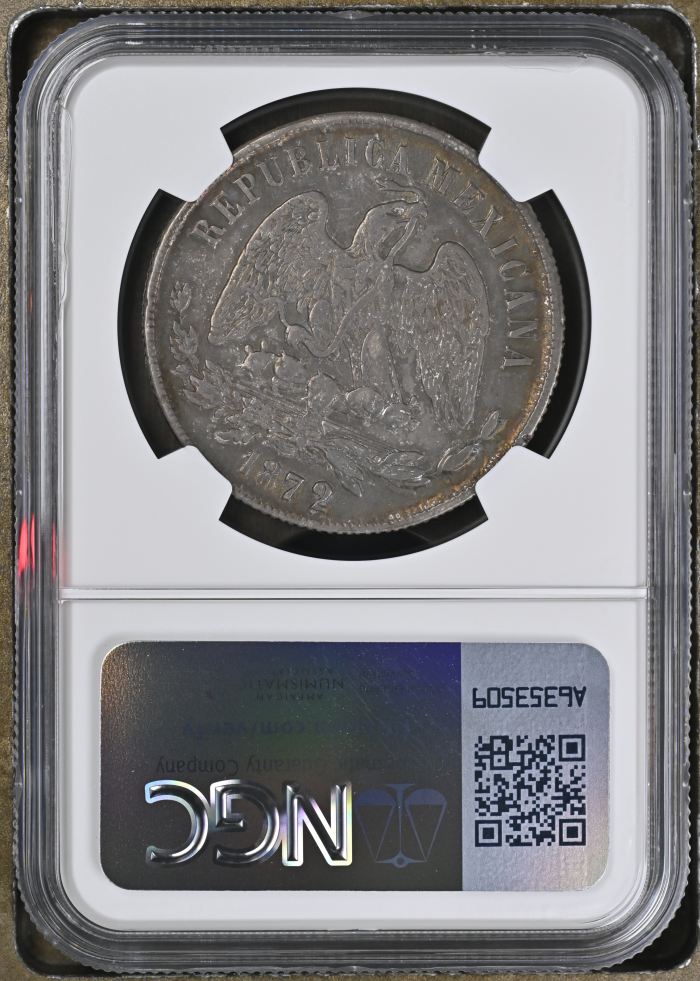 Republic Silver & Minors Peso 1872 Ch M NGC XF45 0142793Republic Silver & Minors Peso 1872 Ch M NGC XF45 0142793 - Image 2