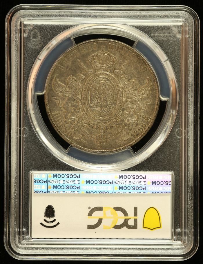 Imperial Era Peso 1866 Mo PCGS AU53 KM-388.1 0142797