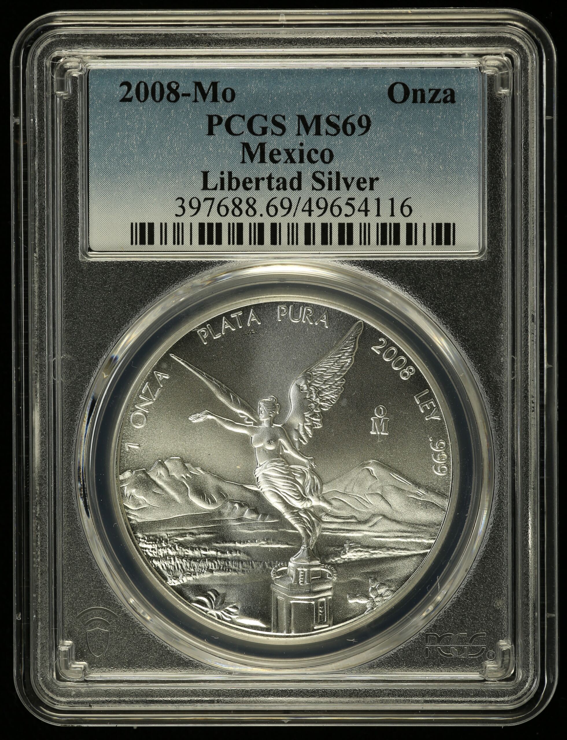 Modern Silver & Minors Onza 2008 Mo PCGS MS69 0142992