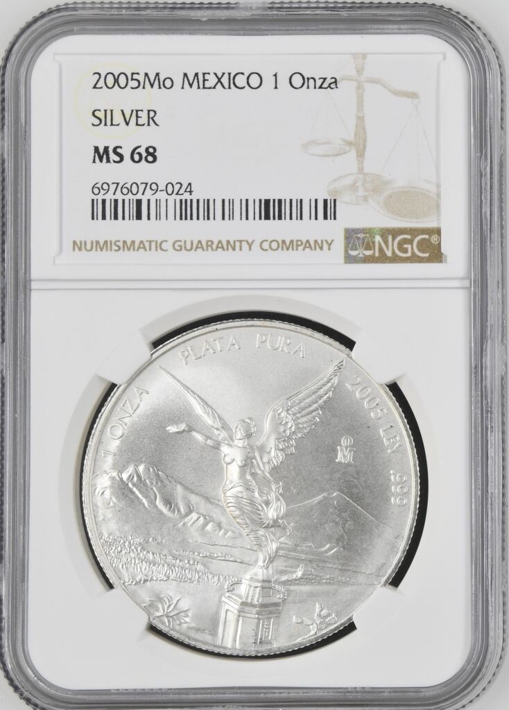 Modern Silver & Minors Onza 2005 Mo NGC MS68 0143051