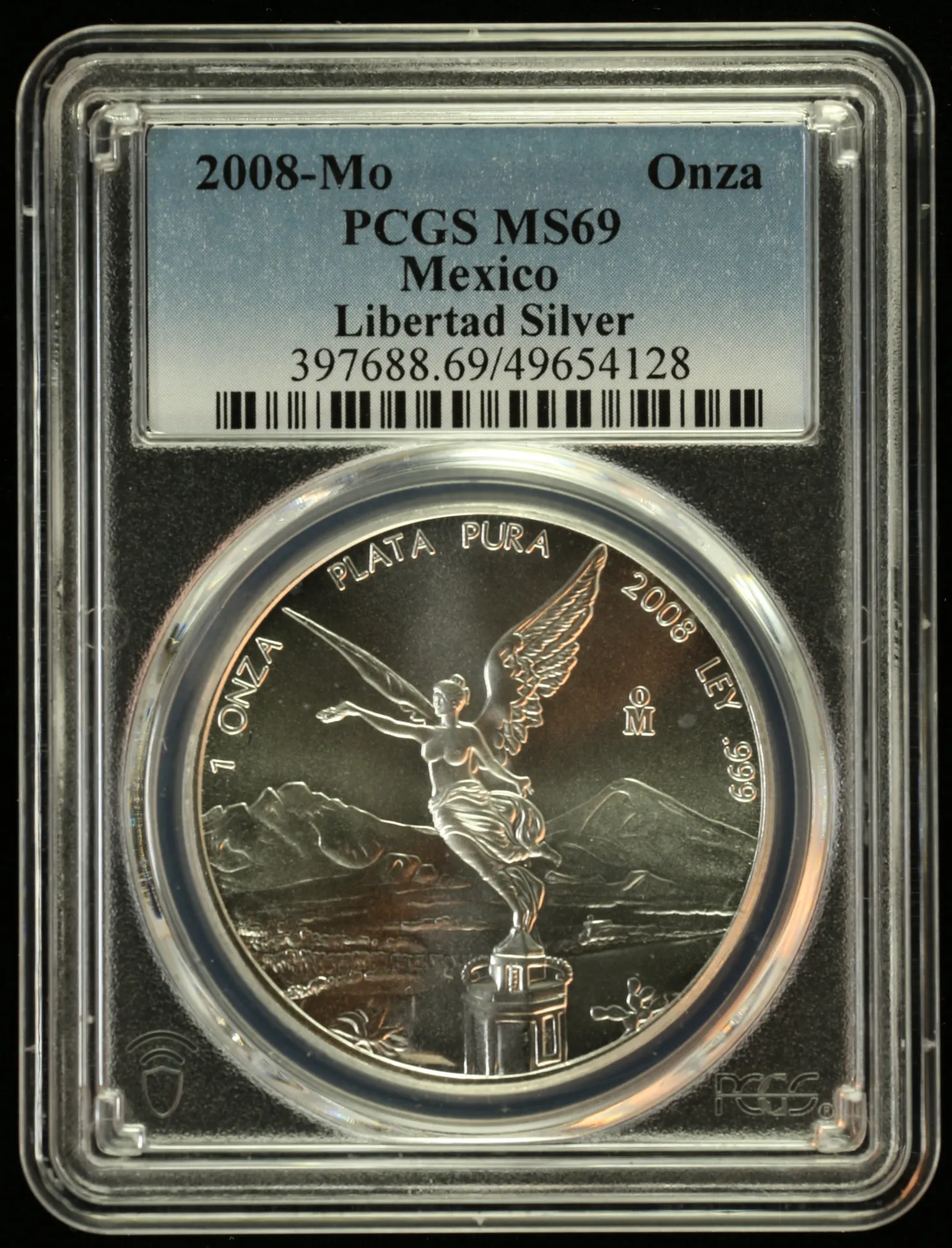 Mexican Coins Modern Silver & Minors Onza Modern Silver & Minors Onza 2008 Mo PCGS MS69 0143002 Modern Silver & Minors Onza 2008 Mo PCGS MS69 0143002