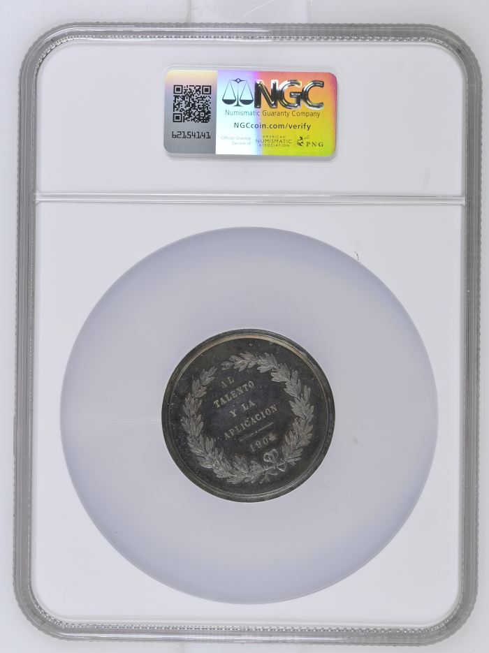 Medals & Tokens Talent & Application Silver Medal 1904 NGC MS64 Grove S-104a 0143566Medals & Tokens Talent & Application Silver Medal 1904 NGC MS64 Grove S-104a 0143566 - Image 2