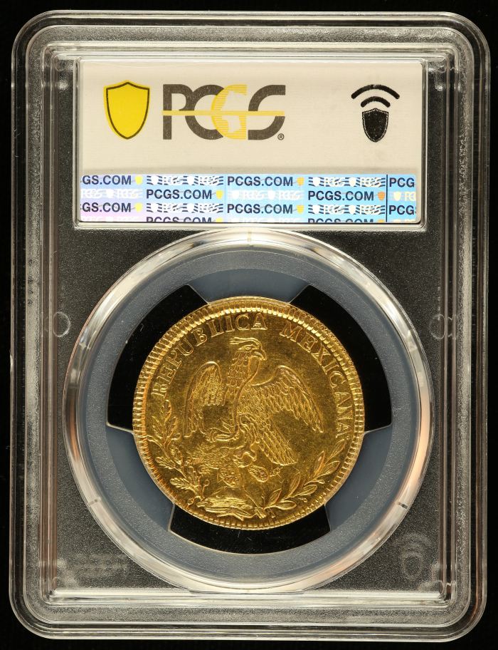 Republic Gold 4 Escudos 1841 Go PJ PCGS MS61 0143571