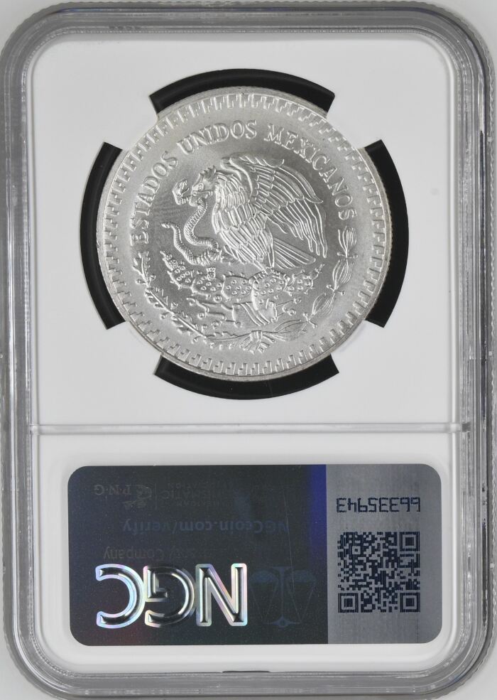 Modern Silver & Minors Onza 1992 Mo NGC MS69 0143648Modern Silver & Minors Onza 1992 Mo NGC MS69 0143648 - Image 2