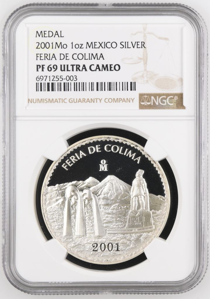 Medals & Tokens Feria de Colima Silver Medal 2023 Mo NGC PF69 Ultra Cameo 0143670