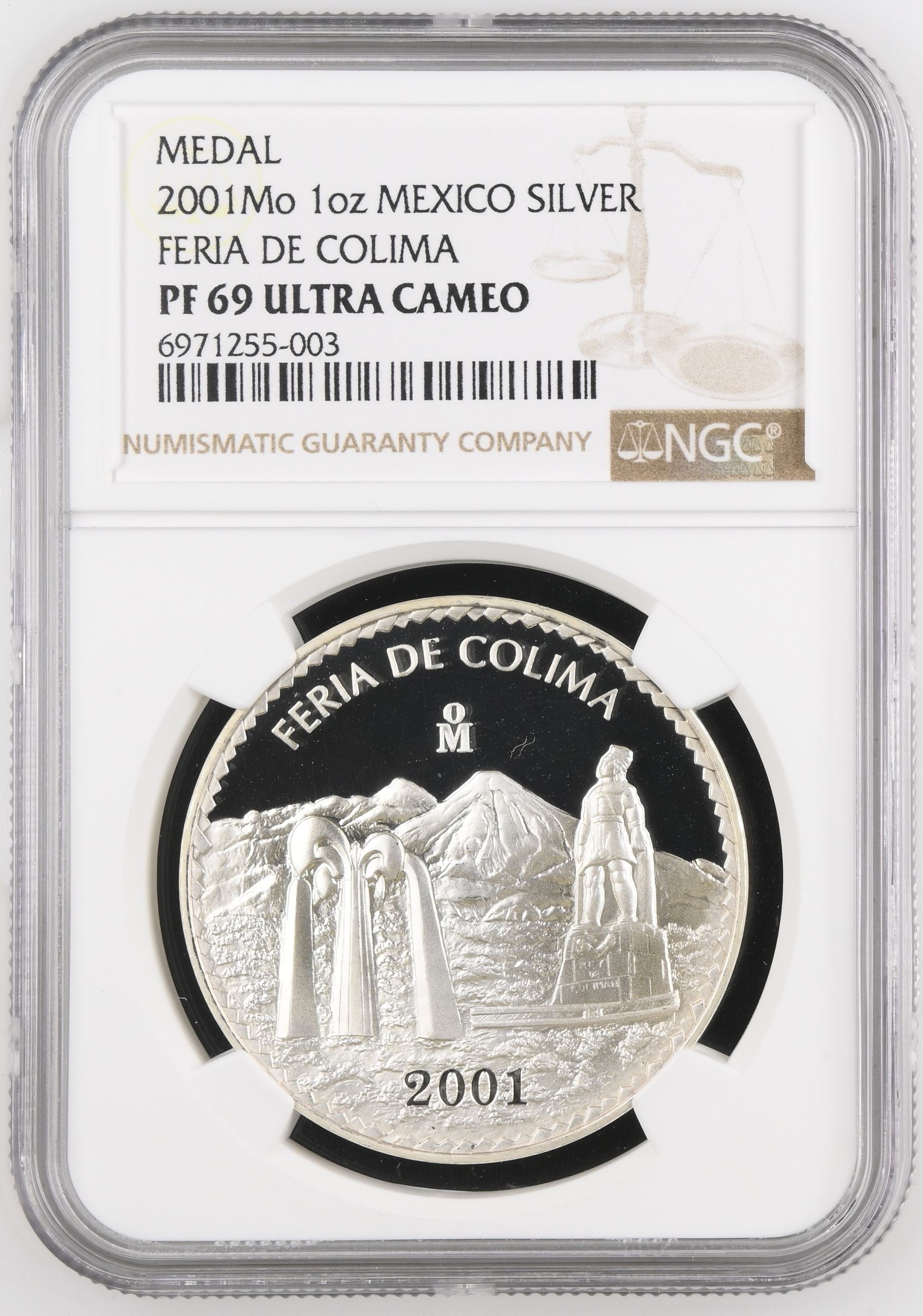 Medals & Tokens Feria de Colima Silver Medal 2023 Mo NGC PF69 Ultra Cameo 0143670