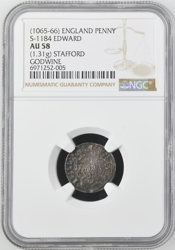 UK (Great Britain) Penny (1065-66) NGC AU58 S-1184 0143733UK (Great Britain) Penny (1065-66) NGC AU58 S-1184 0143733