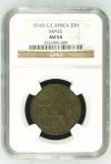 German East Africa 20 Heller 1916 T NGC AU55 0143801