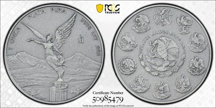 Modern Silver & Minors Onza 2018 Mo PCGS SP70 0143842Modern Silver & Minors Onza 2018 Mo PCGS SP70 0143842 - Image 3