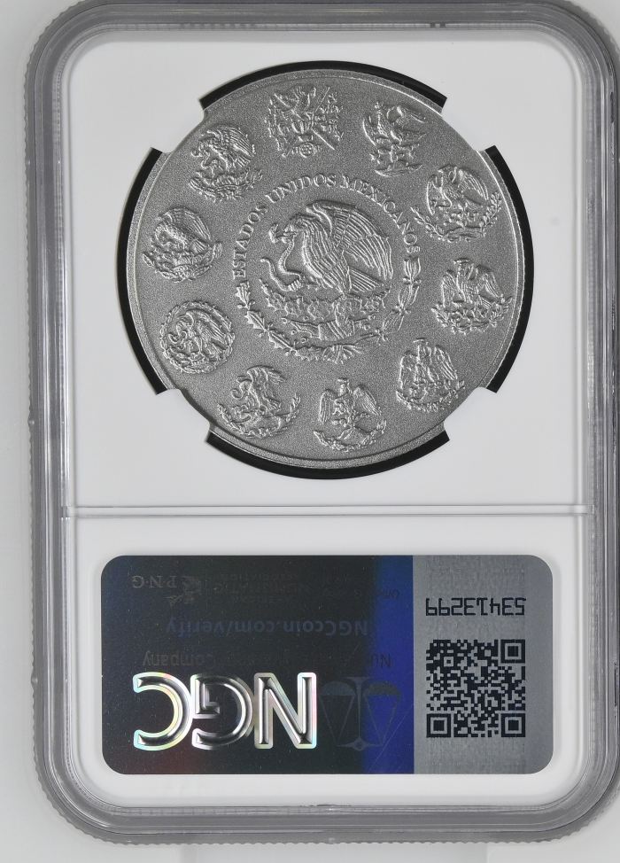 Modern Silver & Minors Onza 2018 Mo NGC MS70 Antiqued 0143851Modern Silver & Minors Onza 2018 Mo NGC MS70 Antiqued 0143851 - Image 2