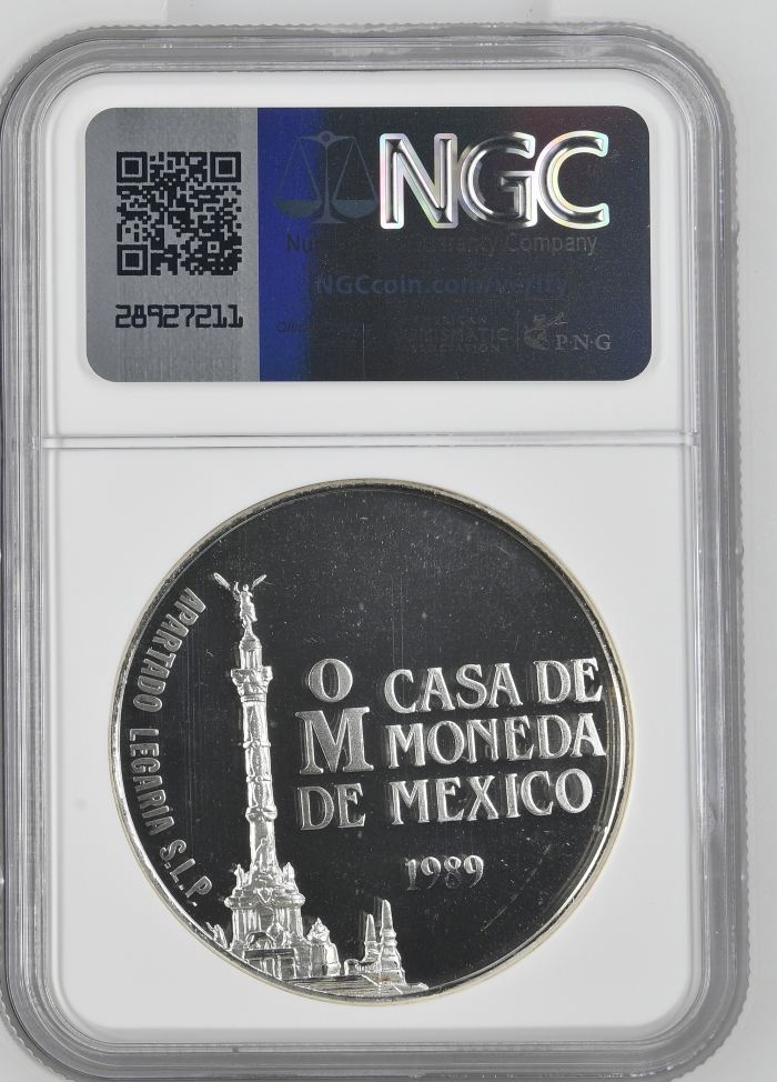 Medals & Tokens 150th Anniversary Photography in Mexico Silver Medal 1989 Mo NGC PF67 Ultra Cameo 0143900Medals & Tokens 150th Anniversary Photography in Mexico Silver Medal 1989 Mo NGC PF67 Ultra Cameo 0143900 - Image 2