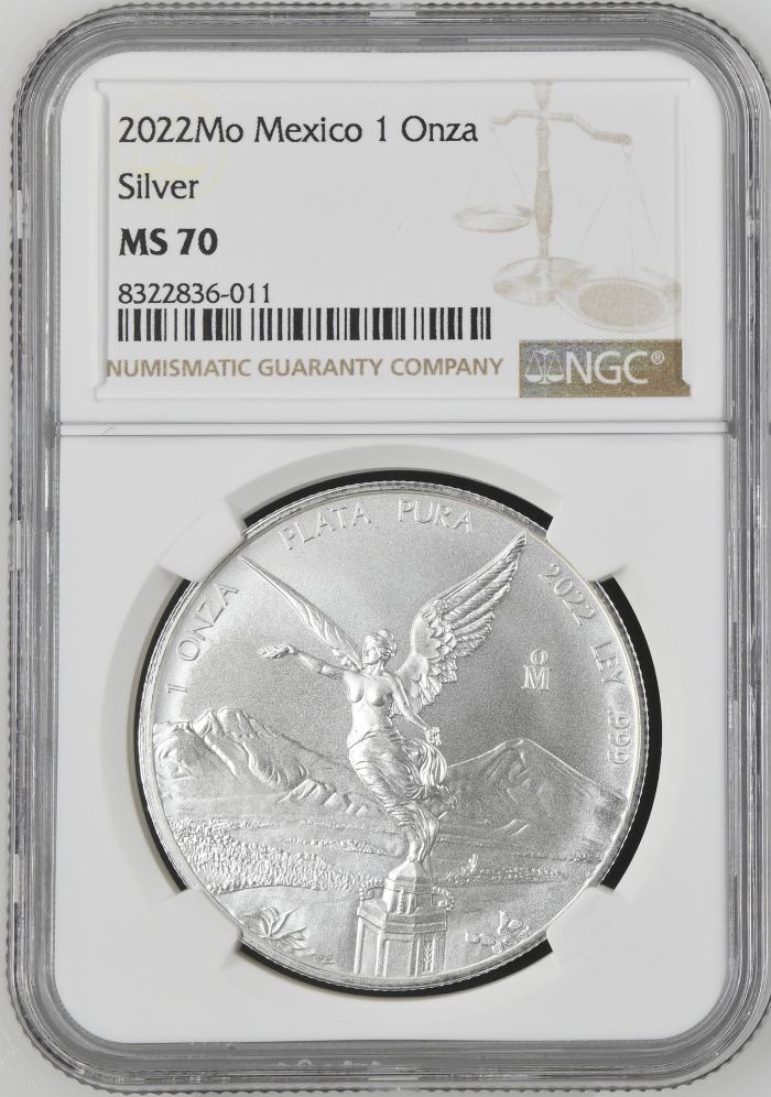 Modern Silver & Minors Onza 2022 Mo NGC MS70 0143917Modern Silver & Minors Onza 2022 Mo NGC MS70 0143917