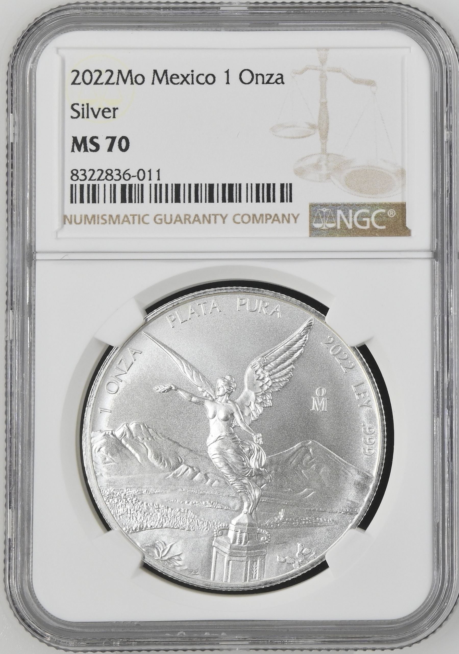 Modern Silver & Minors Onza 2022 Mo NGC MS70 0143917