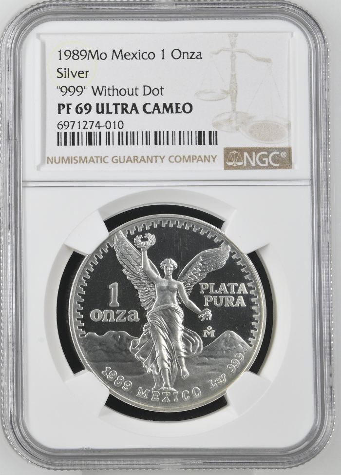 Modern Silver & Minors Onza 1989 Mo NGC PF 69 Ultra Cameo 0143976Modern Silver & Minors Onza 1989 Mo NGC PF 69 Ultra Cameo 0143976