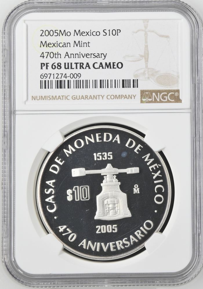 Modern Silver & Minors 10 Peso 2005 Mo NGC PF 68 Ultra Cameo 0143979Modern Silver & Minors 10 Peso 2005 Mo NGC PF 68 Ultra Cameo 0143979