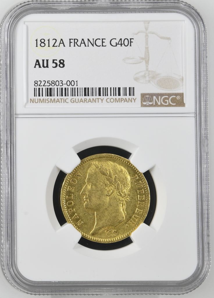 France 40 Francs 1812 A NGC AU58 0143995