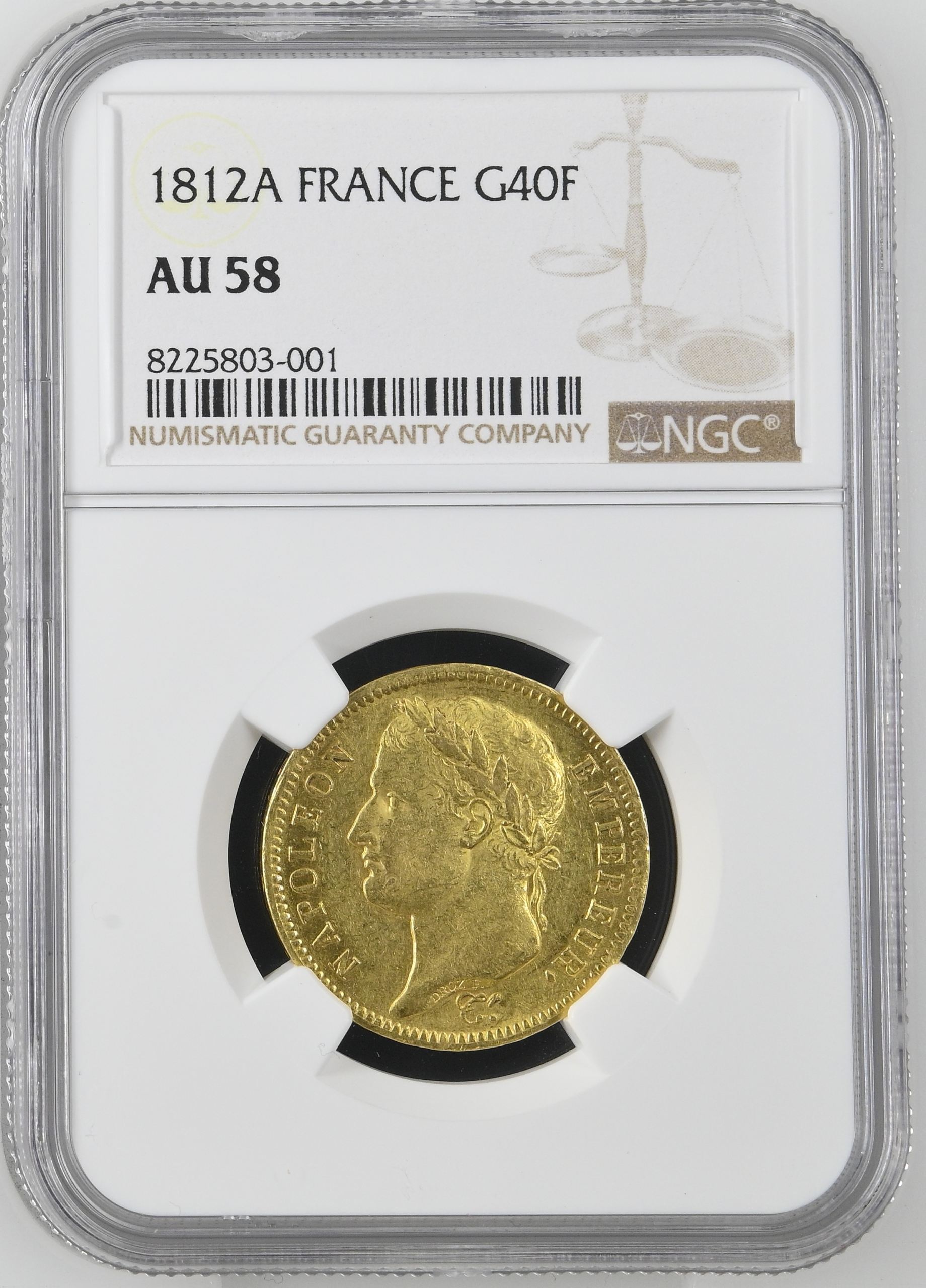 France 40 Francs 1812 A NGC AU58 0143995