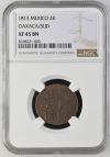 War For Independence 2 Reales 1813 Oaxaca/SUD NGC XF45BN 0144038