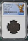 War For Independence 2 Reales 1813 Oaxaca/SUD NGC AU53BN 0144048