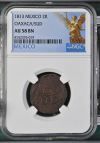 War For Independence 2 Reales 1813 Oaxaca/SUD NGC AU58BN 0144085