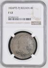 Bolivia 4 Reales 1824 Pts PJ NGC F12 0144101