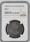 Guatemala Latin American Coins Guatemala 4 Reales 1805 Ng M NGC AG3 0144114 Guatemala 4 Reales 1805 Ng M NGC AG3 0144114