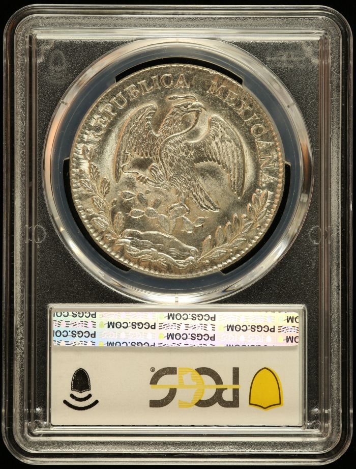 Mexico City 8 Reales 1863 Mo TH PCGS MS62 0143699Mexico City 8 Reales 1863 Mo TH PCGS MS62 0143699 - Image 2