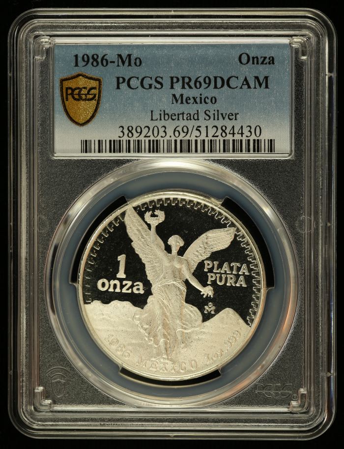 Modern Silver & Minors Onza 1986 Mo PCGS PR69DCAM 0144179