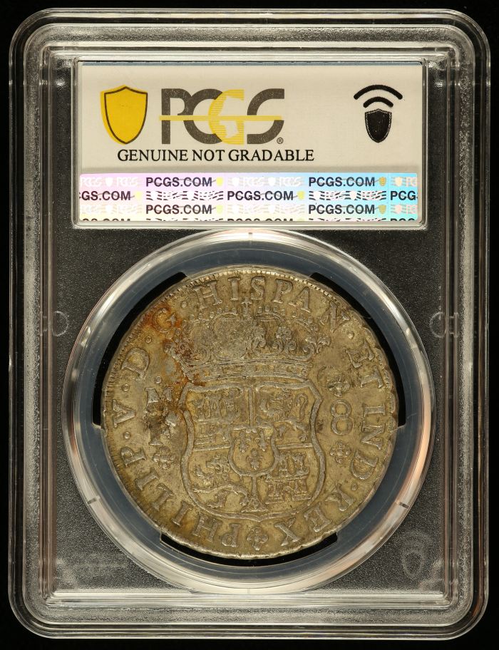 Chopmarked Colonial Silver & Minors 8 Reales 1741 Mo MF PCGS XF Detail Calico-1458 0144184Chopmarked Colonial Silver & Minors 8 Reales 1741 Mo MF PCGS XF Detail Calico-1458 0144184 - Image 2