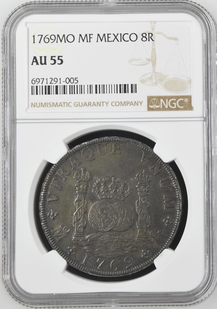 Colonial Silver & Minors 8 Reales 1769 Mo MF NGC AU55 0144191