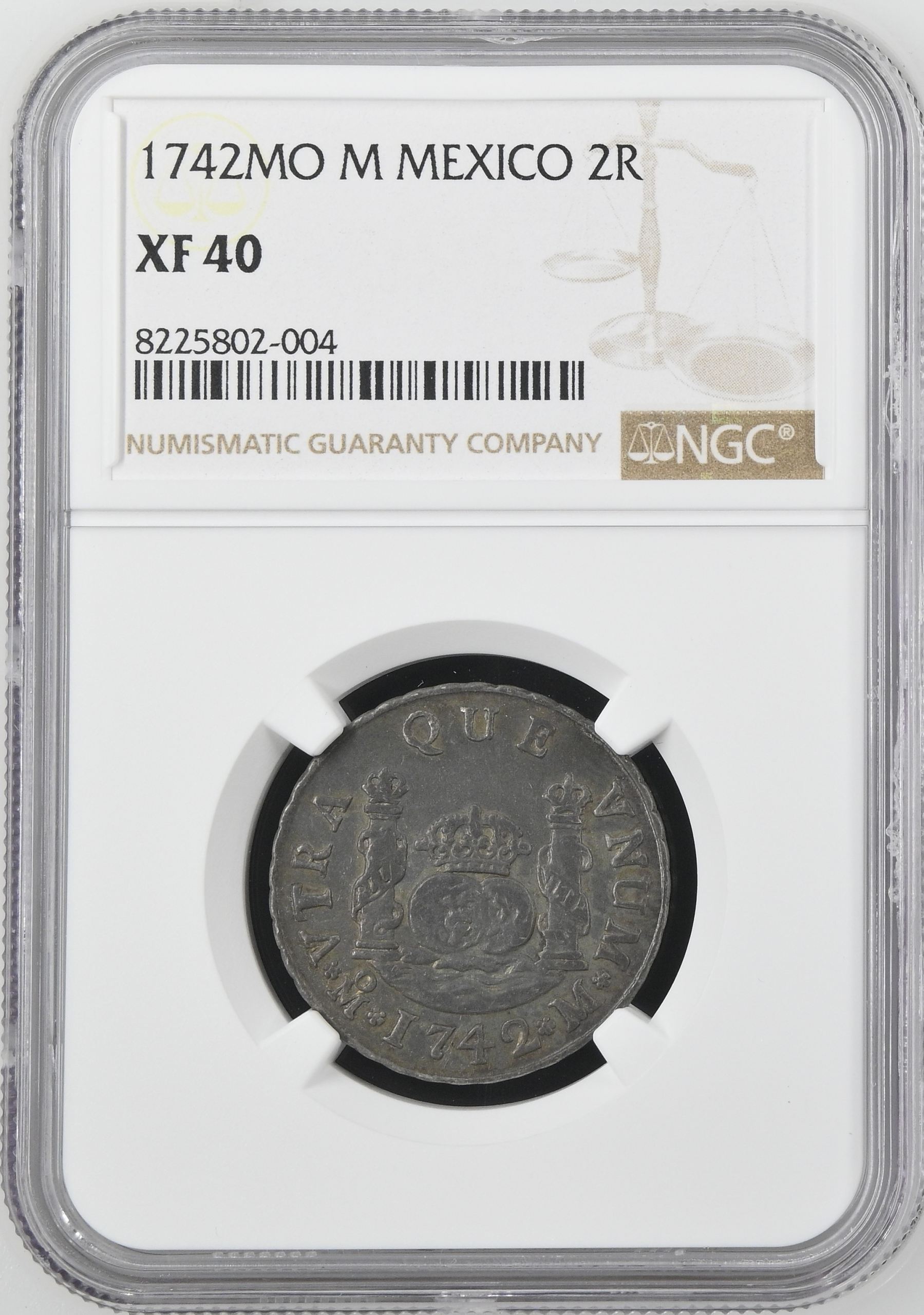 Colonial Silver & Minors 2 Reales 1742 Mo M NGC XF40 0144199