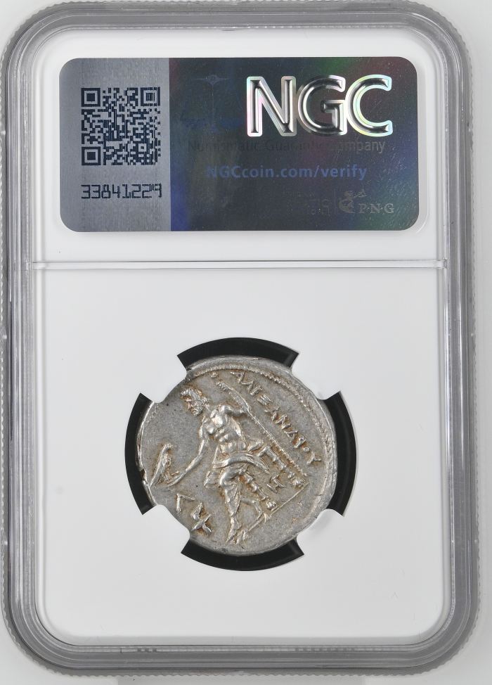 Macedonian Kings Alexander III(The Great) 336-323 BC AR Tetradrachm NGC Ch AU 0144210Macedonian Kings Alexander III(The Great) 336-323 BC AR Tetradrachm NGC Ch AU 0144210 - Image 2