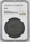 Central American Republic Latin American Coins Central American Republic 8 Reales 1847/6 Ng A NGC XF45 0144215 Central American Republic 8 Reales 1847/6 Ng A NGC XF45 0144215