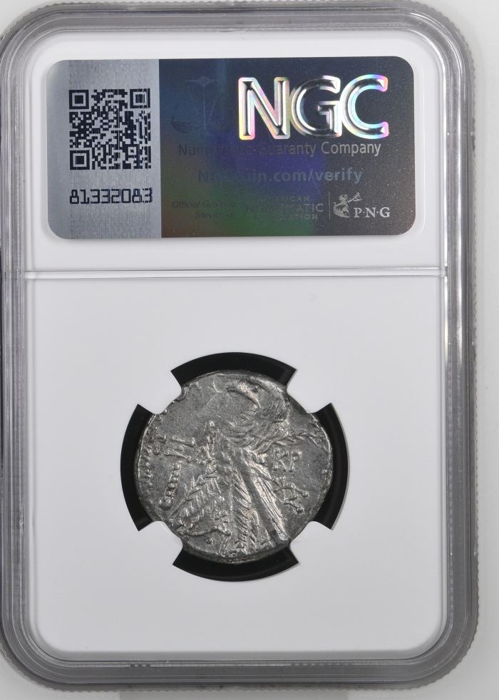 Phoenicia Tyre 126/5 BC - 65/6 AD AR Shekel NGC Ch XF 0144241Phoenicia Tyre 126/5 BC - 65/6 AD AR Shekel NGC Ch XF 0144241 - Image 2