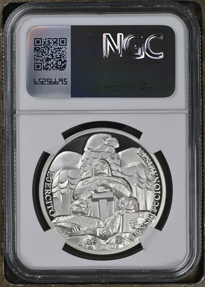 Medals & Tokens Venustiano Carranza 1oz Silver Medal 2024 NGC PF70 Ultra Cameo 0144307Medals & Tokens Venustiano Carranza 1oz Silver Medal 2024 NGC PF70 Ultra Cameo 0144307 - Image 2