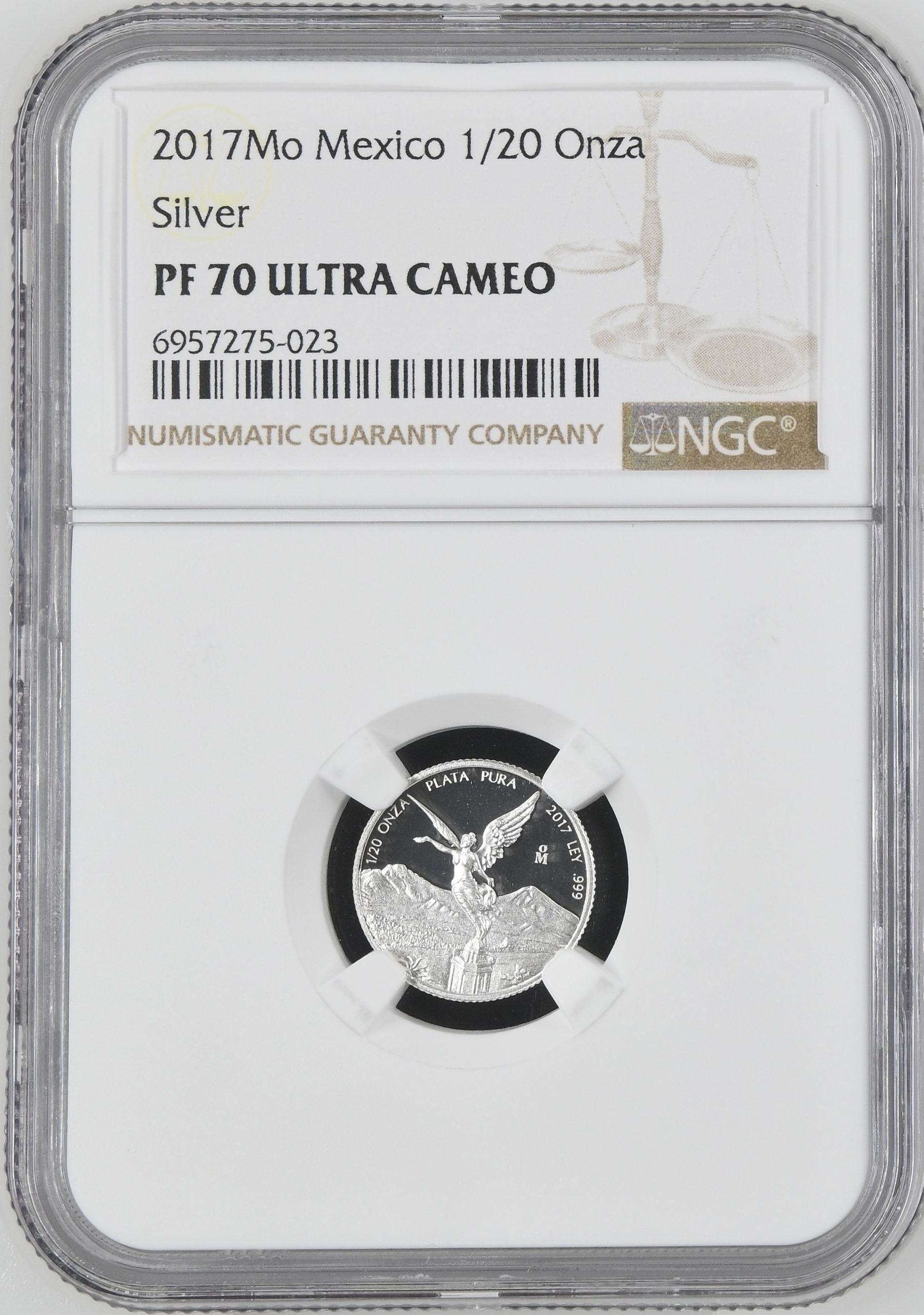 Modern Silver & Minors 1/20 Onza 2017 Mo NGC PF70 Ultra Cameo 0144330