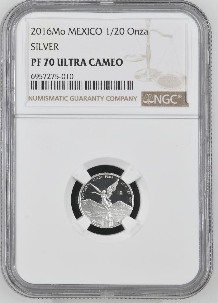 Modern Silver & Minors 1/20 Onza 2016 Mo NGC PF70 Ultra Cameo 0144337Modern Silver & Minors 1/20 Onza 2016 Mo NGC PF70 Ultra Cameo 0144337