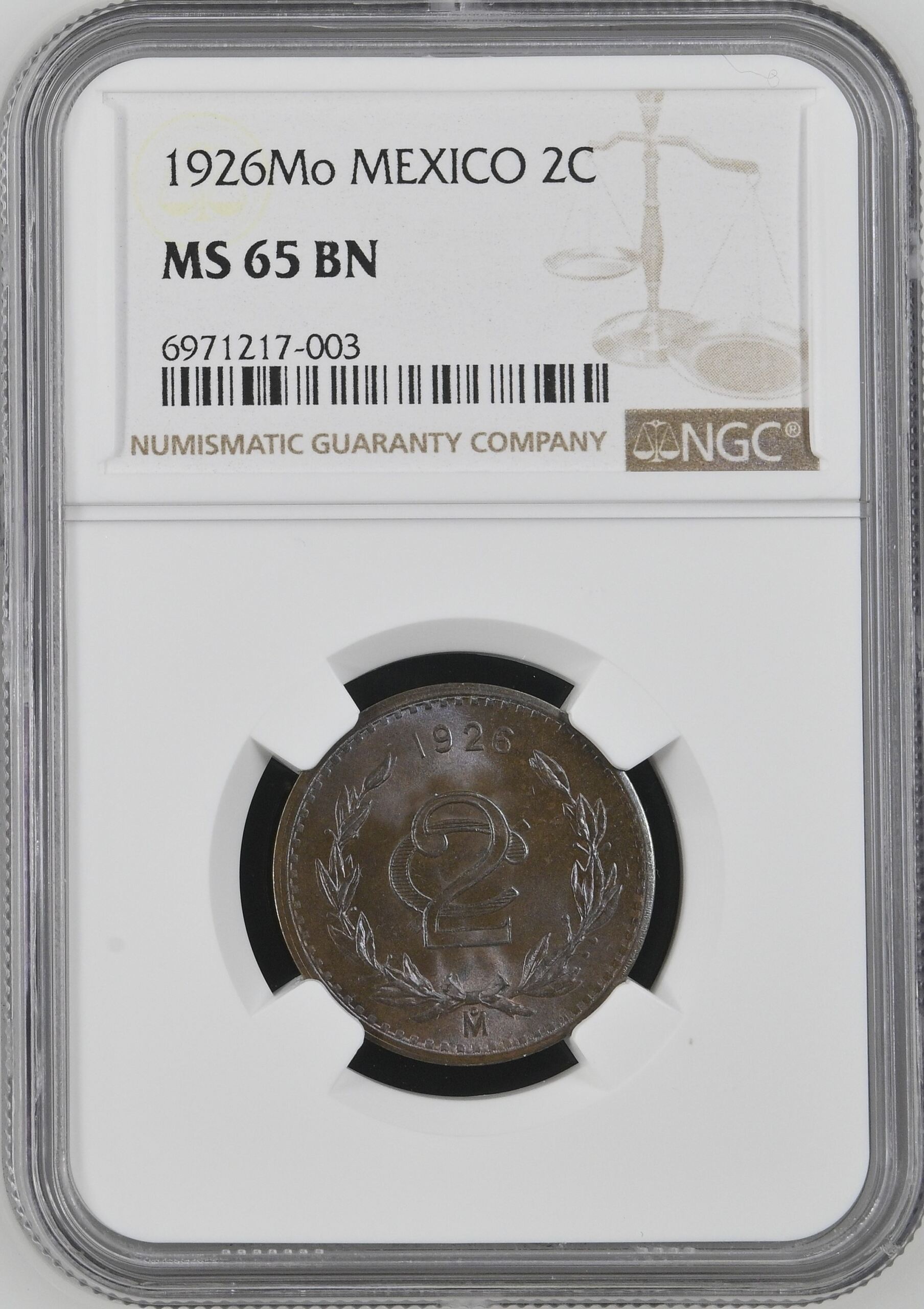 2 Centavo  Mexican Coins  Modern Silver & Minors Modern Silver & Minors 2 Centavo 1926 Mo NGC MS65BN 0144349 Modern Silver & Minors 2 Centavo 1926 Mo NGC MS65BN 0144349Modern Silver & Minors 2 Centavo 1926 Mo NGC MS65BN 0144349