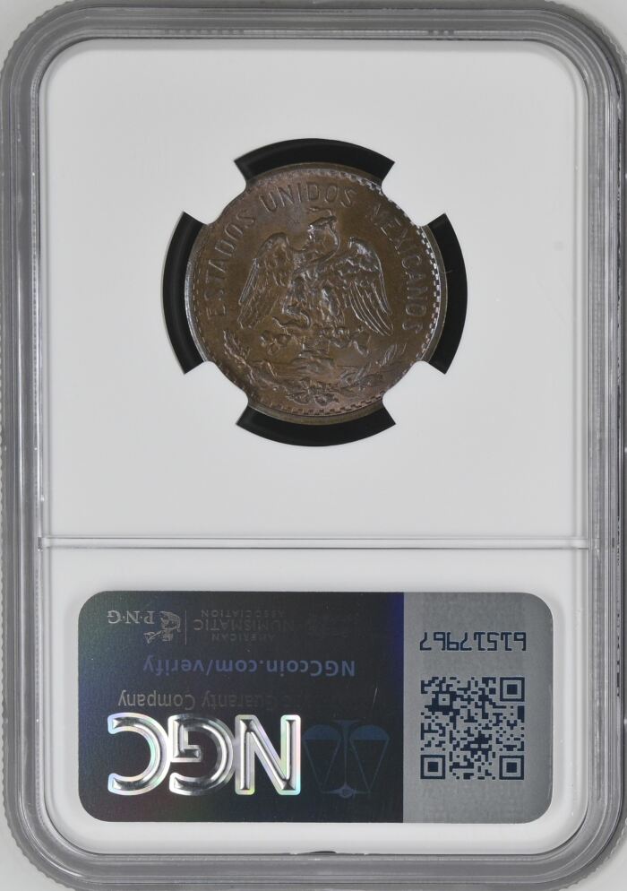 Modern Silver & Minors 2 Centavo 1926 Mo NGC MS65BN 0144349Modern Silver & Minors 2 Centavo 1926 Mo NGC MS65BN 0144349 - Image 2